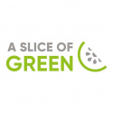 A Slice of Green - Tygpåse i Återvunnen Bomull Medium