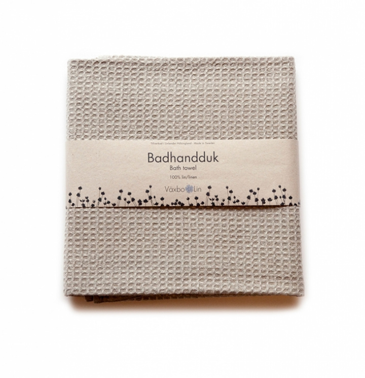 Växbo Lin - Bubbel Badhandduk oblekt i gruppen Hemmet / Till badrummet / Handdukar hos Rekoshoppen.se (098700)