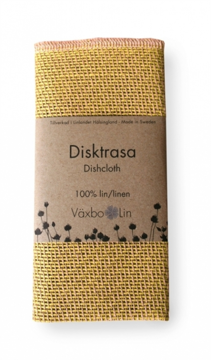 Växbo Lin - Disktrasa Gul i gruppen Hemmet / Disk / Disktrasor hos Rekoshoppen.se (099115)