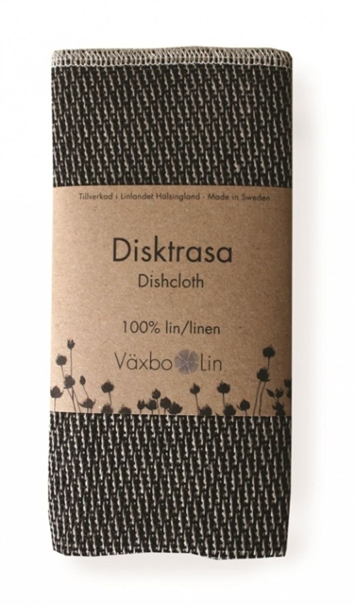 Växbo Lin - Disktrasa Svart i gruppen Hemmet / Disk / Disktrasor hos Rekoshoppen.se (09913)