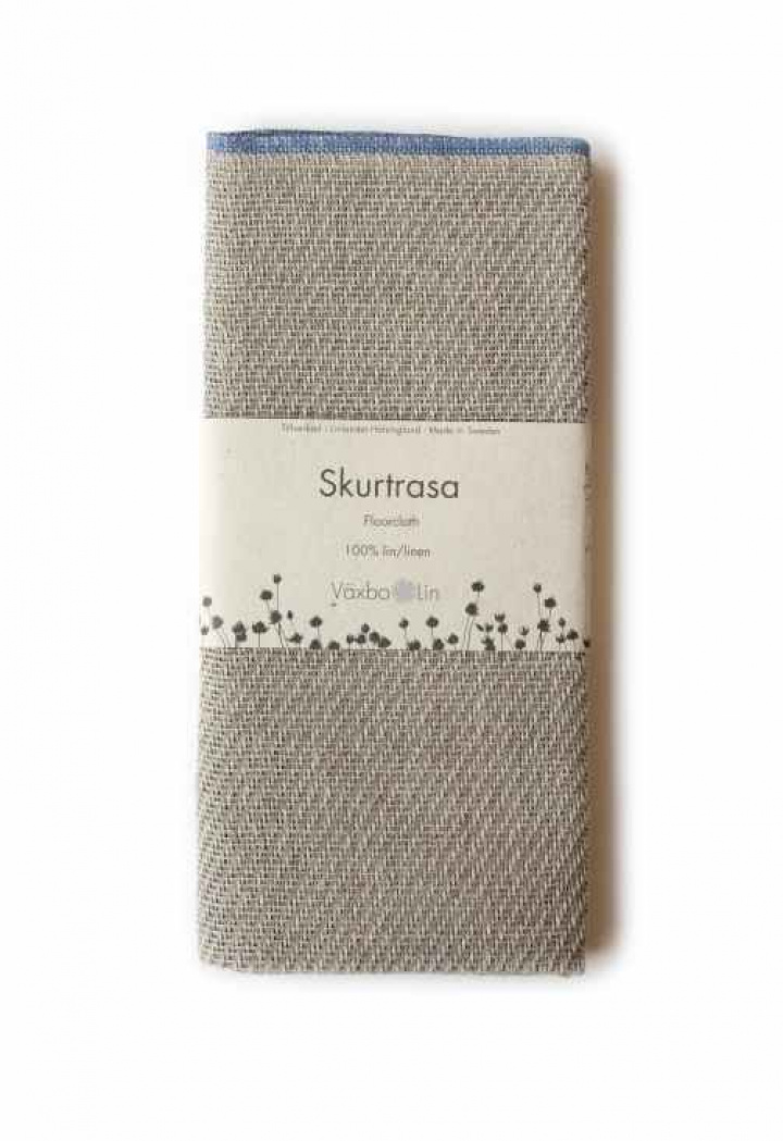 Växbo Lin - Skurtrasa Oblekt Blå Fåll i gruppen Hemmet / Städ / Städutrustning hos Rekoshoppen.se (099913)