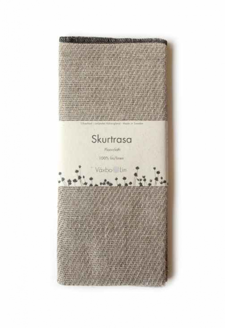 Växbo Lin - Skurtrasa Oblekt Svart Fåll i gruppen Hemmet / Städ / Städutrustning hos Rekoshoppen.se (09993)