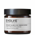 Evolve Organic Beauty - Radiant Glow 2-in-1 Mask Scrub, 60 ml