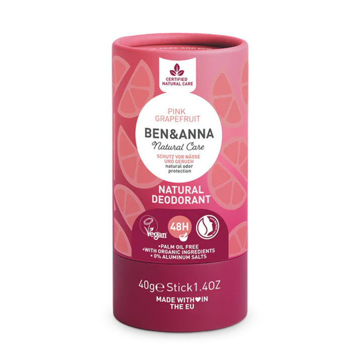 Ben & Anna - Natural Soda Deodorant, Pink Grapefruit