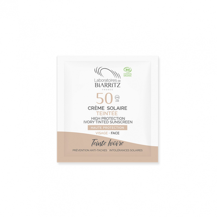 Alga Maris - Test Solskydd Ansiktskräm Tonad SPF50, Ivory i gruppen Hygien / Hudvård / Solskydd hos Rekoshoppen.se (1083011)