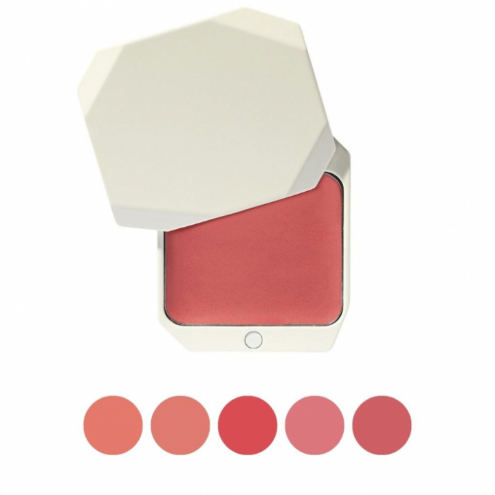 Färgprodukt för kinder och läppar i metallisk förpackning