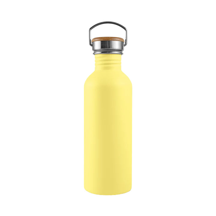 Bambaw - Färgad Flaska Rostfritt Stål 750 ml, Yellow Beam