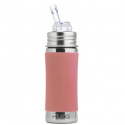 Pura -  Sugrörsflaska i Rostfritt  325 ml, Rosa