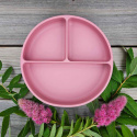 Summerville Organic - Delad Tallrik i Silikon, Dusty Rose