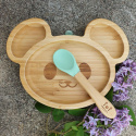 Summerville Organic - Matset Mus i Bambu och Silikon, Cameo Green