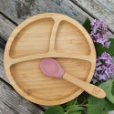 Summerville Organic - Matset Rund i Bambu och Silikon, Dusty Rose