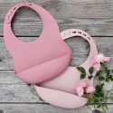 SUMMERVILLE Organic - Haklapp Silikon 2-pack, Mauve + Rosa