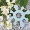 SUMMERVILLE Organic - Bitring i Silikon Korall, Ice Blue