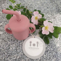Summerville Organic - Silikonmugg med Sugrör, Dusty Rose