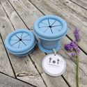 Summerville Organic - Snackpot Silikon, Stone Blue