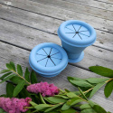 Summerville Organic - Snackpot Silikon, Stone Blue