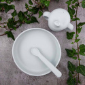 Summerville Organic - Tallrik och Sked i Silikon, Silver grey