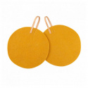 TOVA - Tovad Grytlapp, 2-Pack, Rund, Ockra