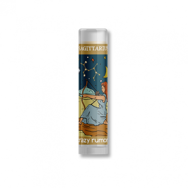 Crazy Rumors - Natural Lip Balm Zodiac, Skytten