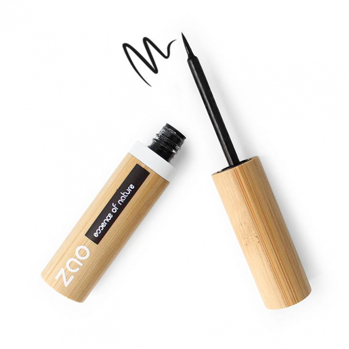 Zao Organic Makeup - Eyeliner Felt Tip, 066 Black Intense i gruppen Hygien / Smink / Ögon hos Rekoshoppen.se (124101066)
