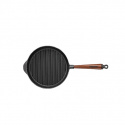 Skeppshult - Grillpanna i Gjutjärn med Handtag i Bok 25 cm