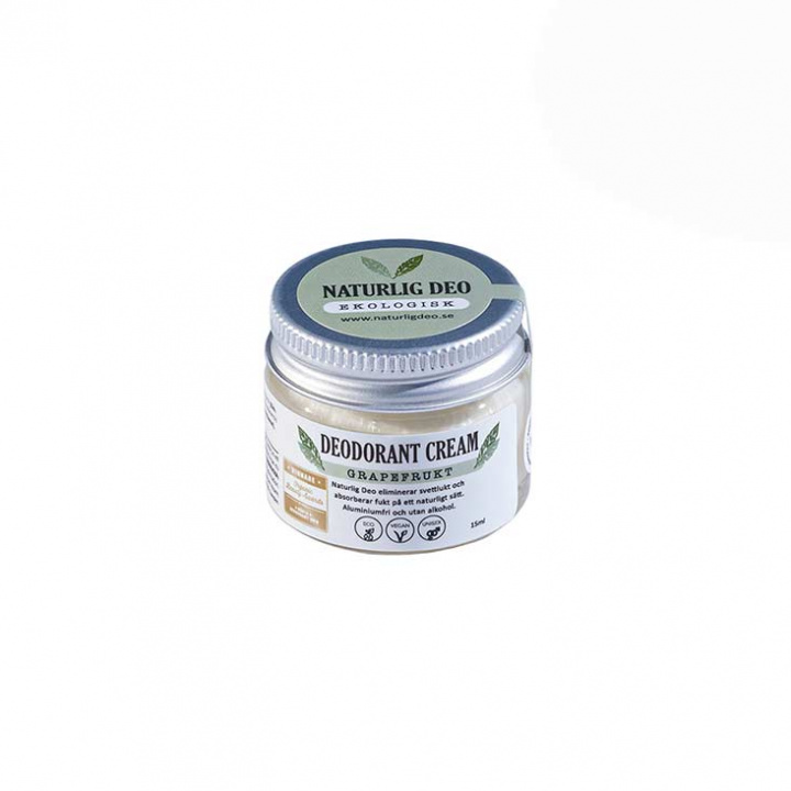 Naturlig Deo Ekologisk Deo Cream Grapefrukt 15 ml