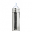 Pura -  Nappflaska i Rostfritt 325 ml, Silver