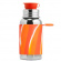 Pura - Sportflaska i Rostfritt med Silikonhlje 550 ml, Orange Swirl