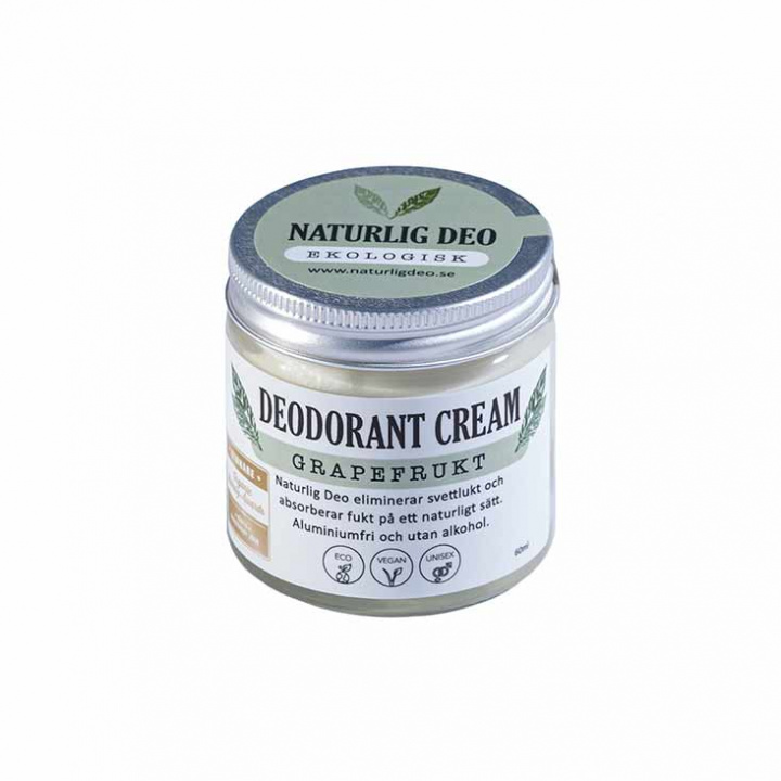 Naturlig Deo Ekologisk Deo Cream Grapefrukt 60 ml