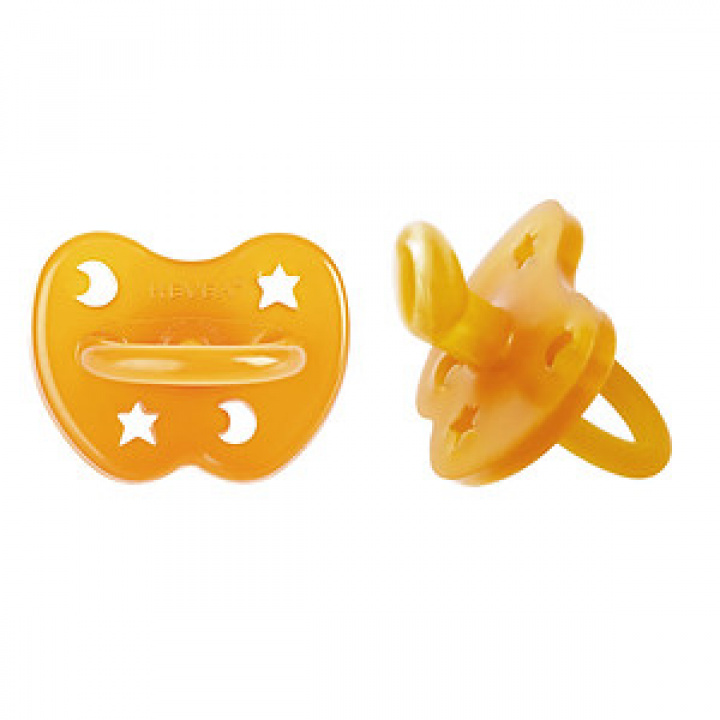 Hevea - Napp i Naturgummi 3-36 mån, 2-Pack, Natur, Ortodontisk i gruppen Barn / Sköta & Vårda / Nappar hos Rekoshoppen.se (141296)