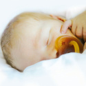Hevea - Napp i Naturgummi 0-3 mån, Natur Rund