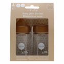 Hevea - Nappflaskor i Glas Napp i Naturgummi 2-pack, 150 ml