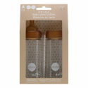 Hevea - Nappflaskor i Glas Napp i Naturgummi 2-pack, 250 ml