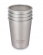 Klean Kanteen - Steel Cup Rostfri 296 ml, Brushed Stainless 4-pack
