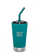 Klean Kanteen - Insulated Tumbler Straw Lid 473 ml, Emerald Bay