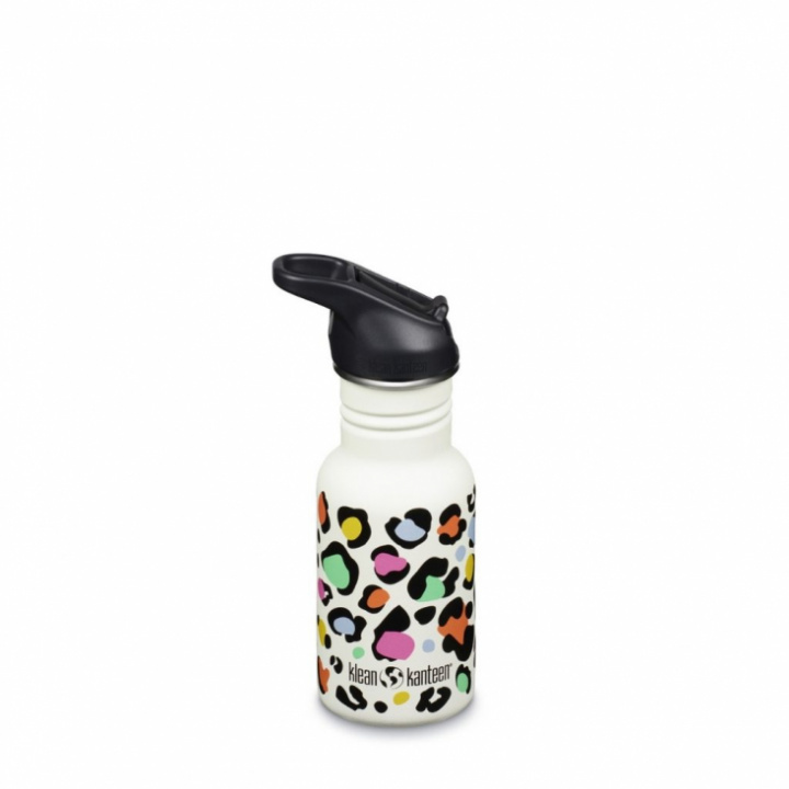 Klean Kanteen - Kid Classic 355 ml, Leopard Print, Flip Cap
