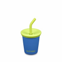 Klean Kanteen - Kids Cup med Sugrör & Silikonlock, Super Sonic