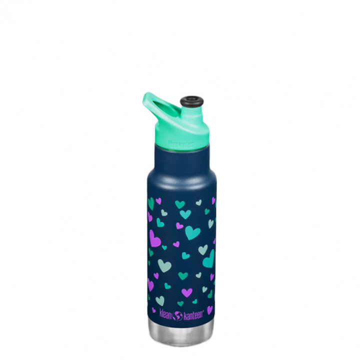 Kid Kanteen Insulated Kid Classic Narrow 355 ml, Navy Hearts