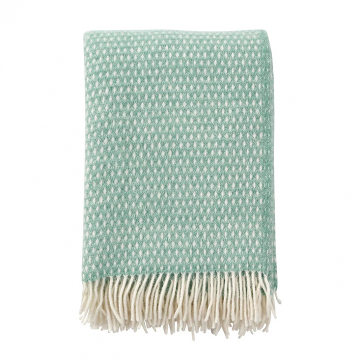 Klippan Yllefabrik - Ullpläd Knut Jade 130 x 200 cm i gruppen Hemmet / Övrigt / Plädar & Filtar hos Rekoshoppen.se (1682092-09)