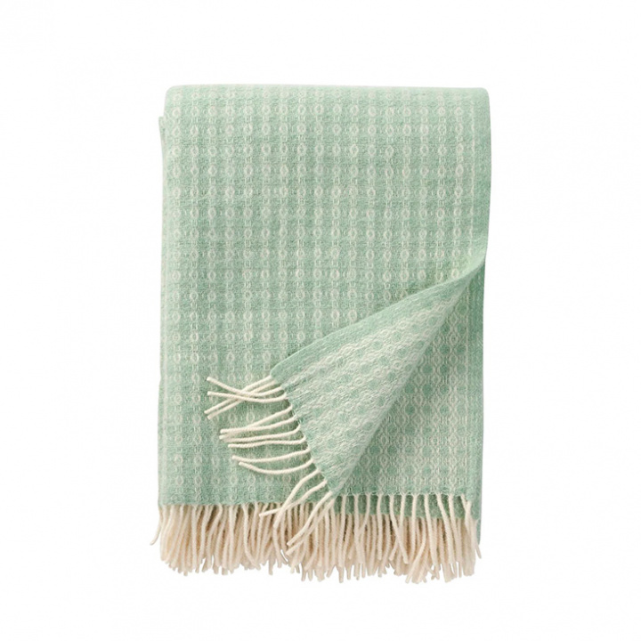 Klippan Yllefabrik - Ullpläd Loop Mint 130 x 200 cm i gruppen Hemmet / Övrigt / Plädar & Filtar hos Rekoshoppen.se (1682183-03)
