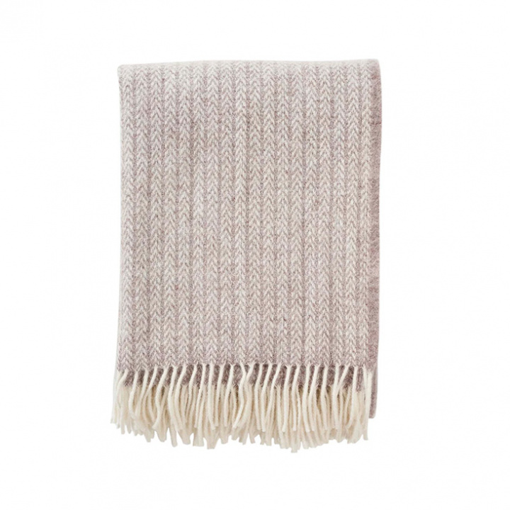 Klippan Yllefabrik - Ullpläd Otis Beige 130 x 200 cm i gruppen Hemmet / Övrigt / Plädar & Filtar hos Rekoshoppen.se (1682185-02)