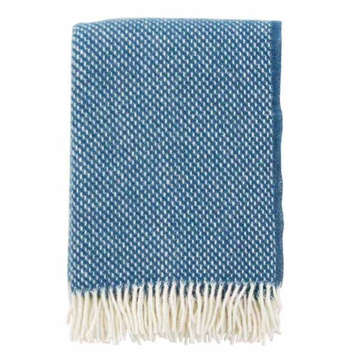 Klippan Yllefabrik - Ullfilt Preppy Blue 130 x 200 cm