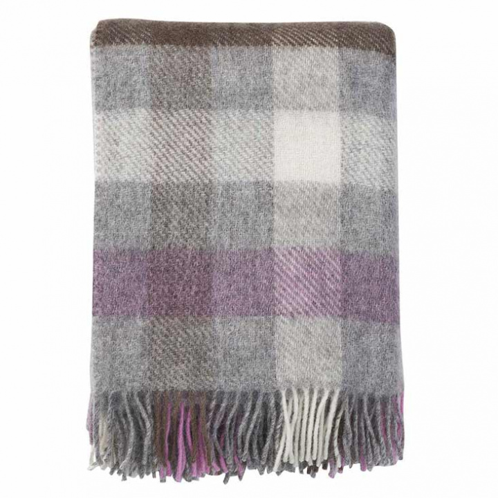 Klippan Yllefabrik - Ullpläd Gotland Multi Pink 130 x 200 cm