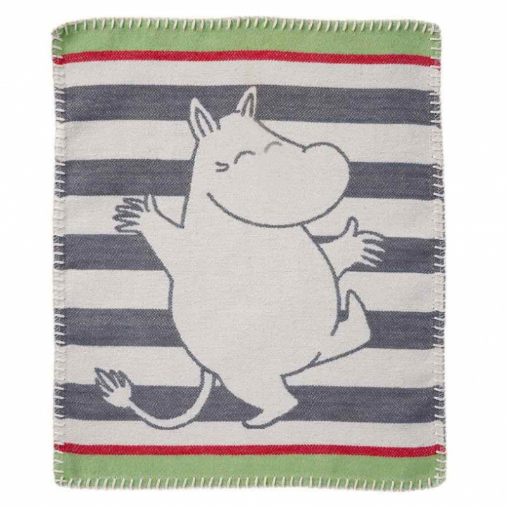 Klippan Yllefabrik - Snuttefilt Moomin, Ekologisk Bomull 34 x 40 cm