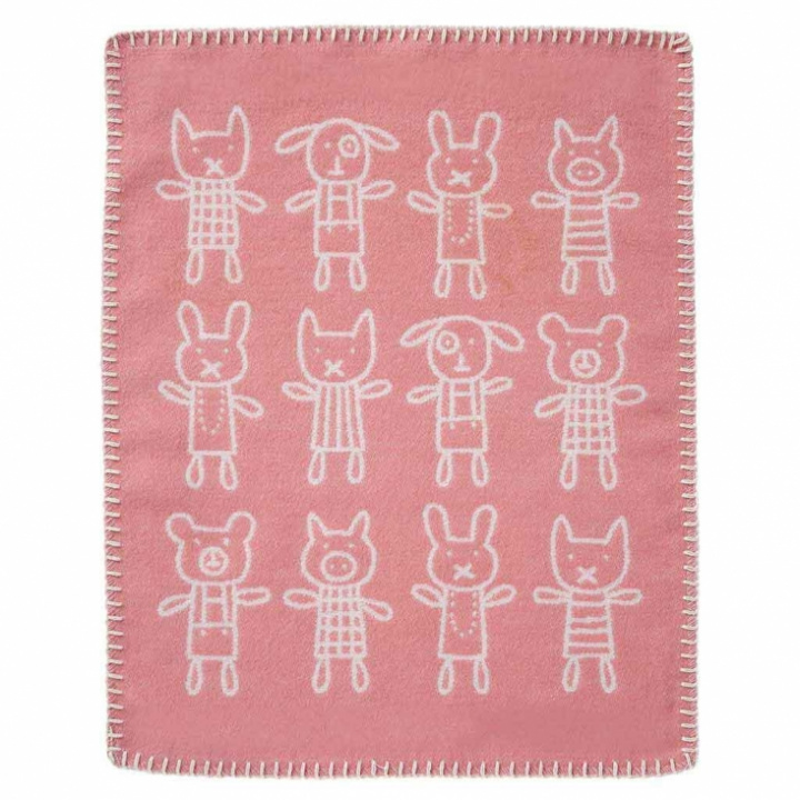 Klippan Yllefabrik - Snuttefilt Hug Rosa, Ekologisk Bomull 34 x 40 cm