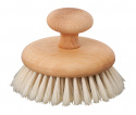 Redecker - Rund Massageborste med Knopp i Mjuk Naturborst , oljad Bok