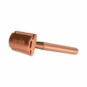Pandoo - Säkerhetsrakhyvel i Metall med Ställ, Rose Gold