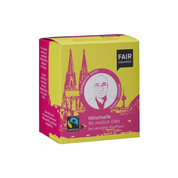 Fair Squared - Fairtrade Ekologisk Fast Schampotvål, för Känslig Hårbotten