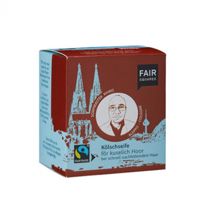 Fair Squared - Fairtrade Ekologisk Fast Schampotvål, för Fett Hår