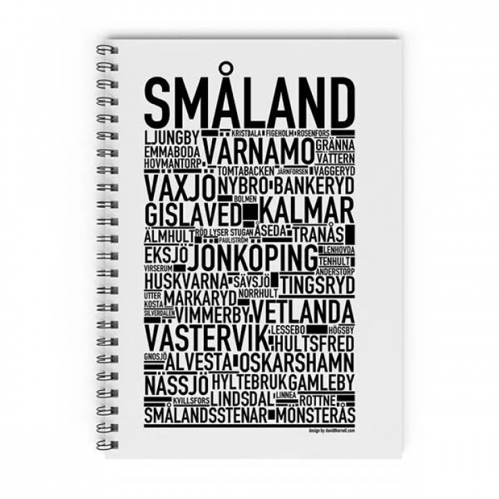Wallstars - Skrivbok Småland Olinjerad A5